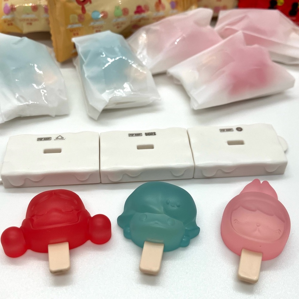 Bundle of 3 Pop Mart POP BEAN Mini Ice Pop Series Figures - Skullpanda, Dimoo+ - Picture 2 of 8